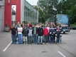 Die Kremser Kids bei der Abfahrt in der Feuerwehrzentrale Krems