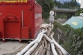 Enge Platzverhltnisse beim defekten Pumpwerk in Wrgl<br>